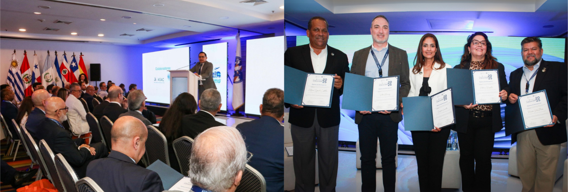 Gracias a los lazos de cooperación existentes entre BASC y la Asociación Internacional de Agentes Profesionales de Aduana (ASAPRA), la Organización fue invitada a participar en el II Congreso Internacional de la Asociación de Agentes de Aduana de El Salvador (ASODAA). El evento se llevó a cabo el 6 de mayo de 2025 en San Salvador, en el marco de las reuniones del Convenio Multilateral sobre Cooperación y Asistencia Mutua entre las Aduanas de América Latina, España y Portugal (COMALEP) y del V Foro Conjunto Aduanas – Grupo Regional del Sector Privado (GRSP) de las Américas y el Caribe. En representación de World BASC Organization (WBO), Suzanne Lemaitre, directora ejecutiva, participó en la agenda académica del evento como panelista invitada, compartiendo la experiencia de BASC como miembro activo del GRSP de la Organización Mundial de Aduanas (OMA). Lemaitre intervino en la sesión titulada “Aportes del Grupo Regional del Sector Privado a la OMA”, que contó con la participación de destacadas asociaciones y líderes del sector privado, entre ellos: Sr. Nelson Brens, presidente de ASAPRA; Patricia Masella, presidenta de AMECOMEX (Brasil); Moisés Solís Flores, vicepresidente de ALACAT; y Víctor Almiray, director de cumplimiento aduanero y comercial para Latinoamérica de HUAWEI. Durante su intervención, Lemaitre compartió la visión de WBO como miembro permanente del Grupo Consultivo del Sector Privado (PSCG por sus siglas en inglés) y el GRSP de la OMA, sobre la importancia de la cooperación público-privada para el fortalecimiento de la seguridad en la cadena de suministro internacional, destacando el rol del programa BASC como modelo de referencia en materia de ética, transparencia y gestión de riesgos.